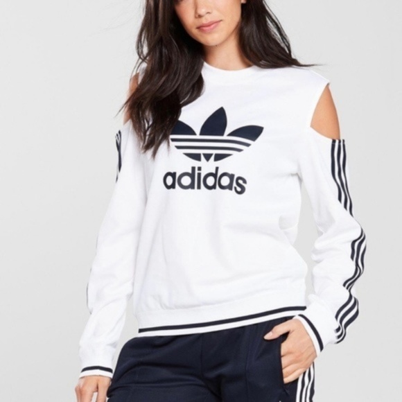 adidas Tops - Adidas Cold Shoulder Sweatshirt